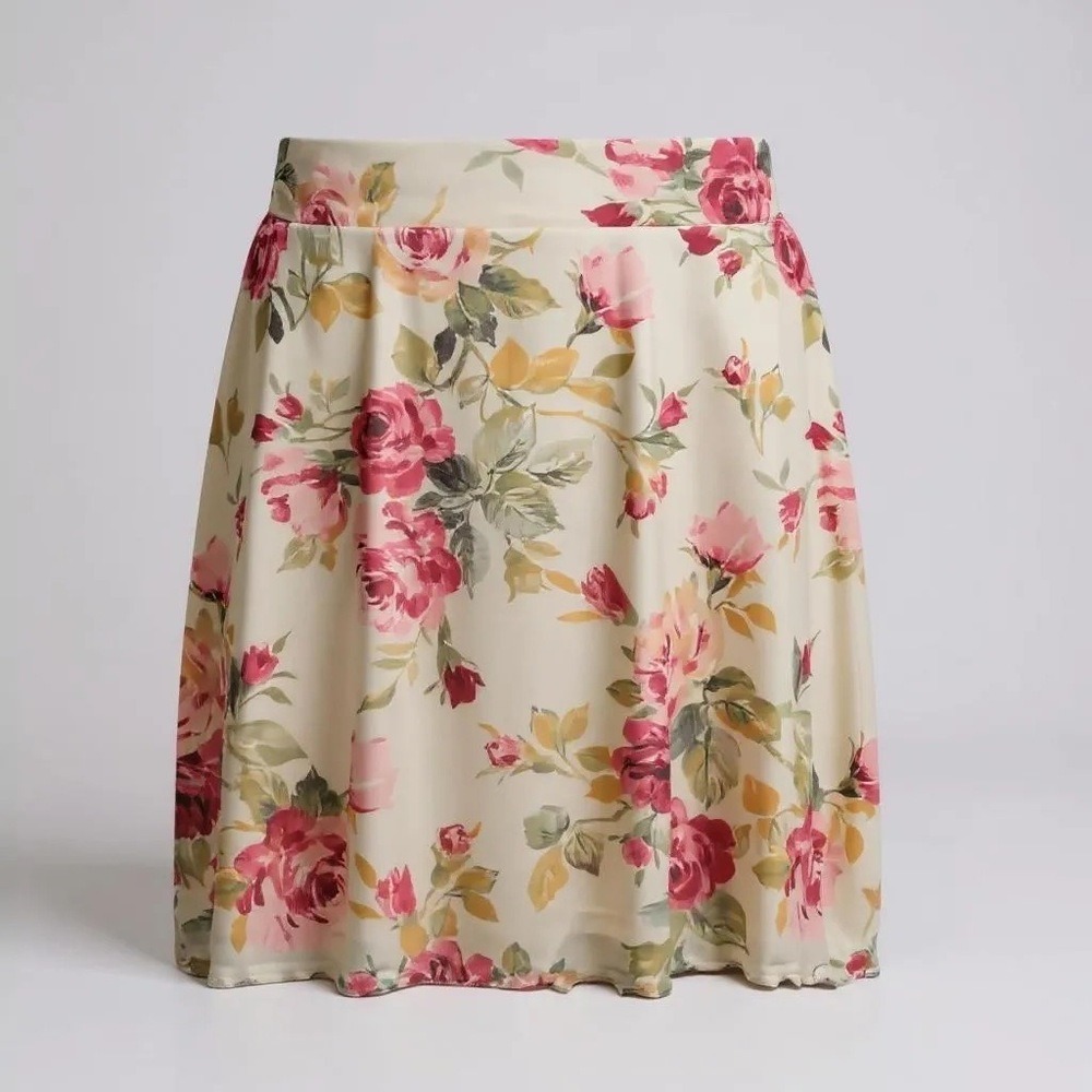 TORRID Mini A-Line Floral Mesh Pull-On Skirt NWT Size 3X